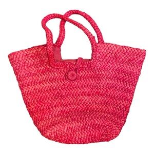 San Diego Hat Co. Pink Straw Purse‎